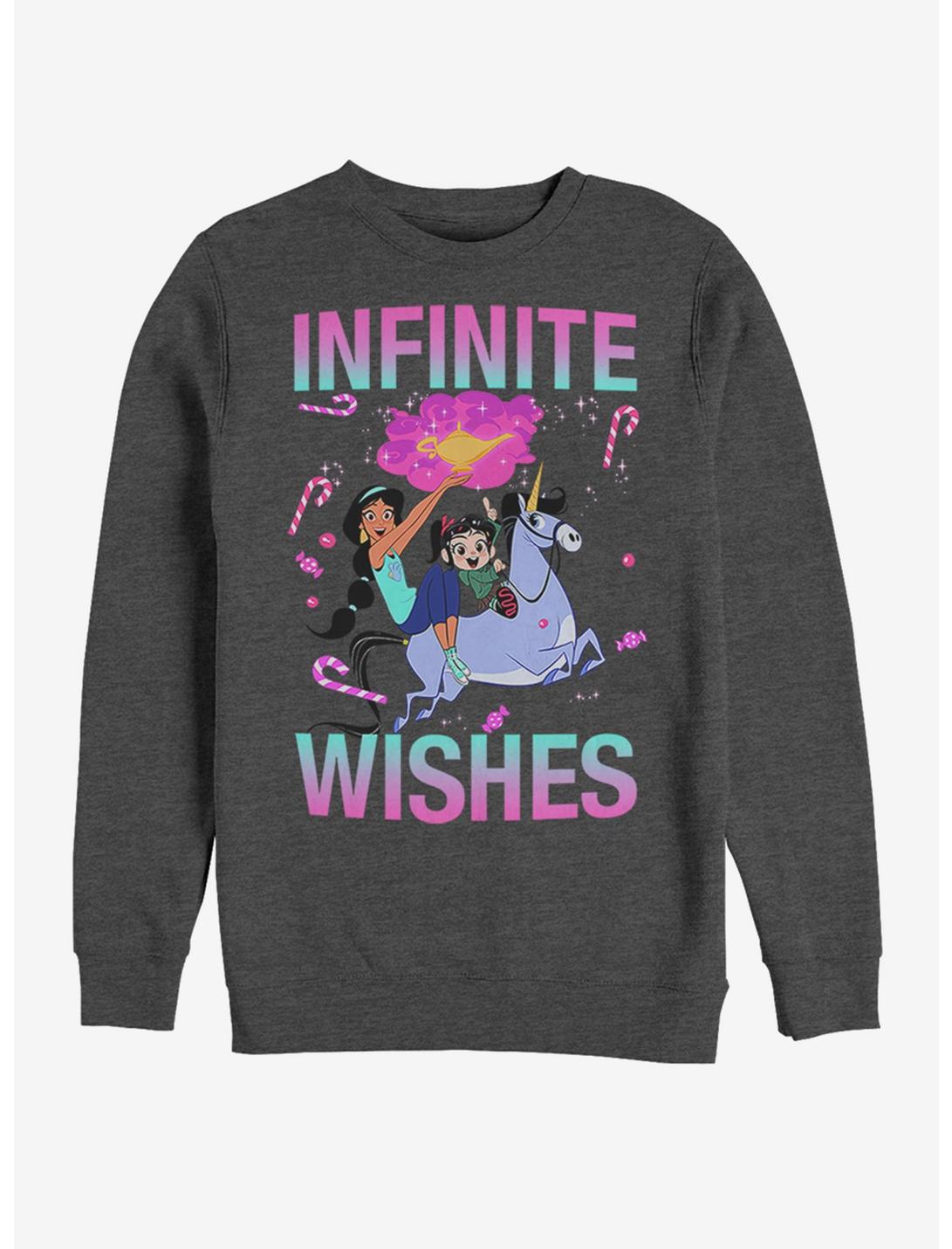 Disney Ralph Breaks The Internet Jasmine Sweatshirt, CHAR HTR, hi-res