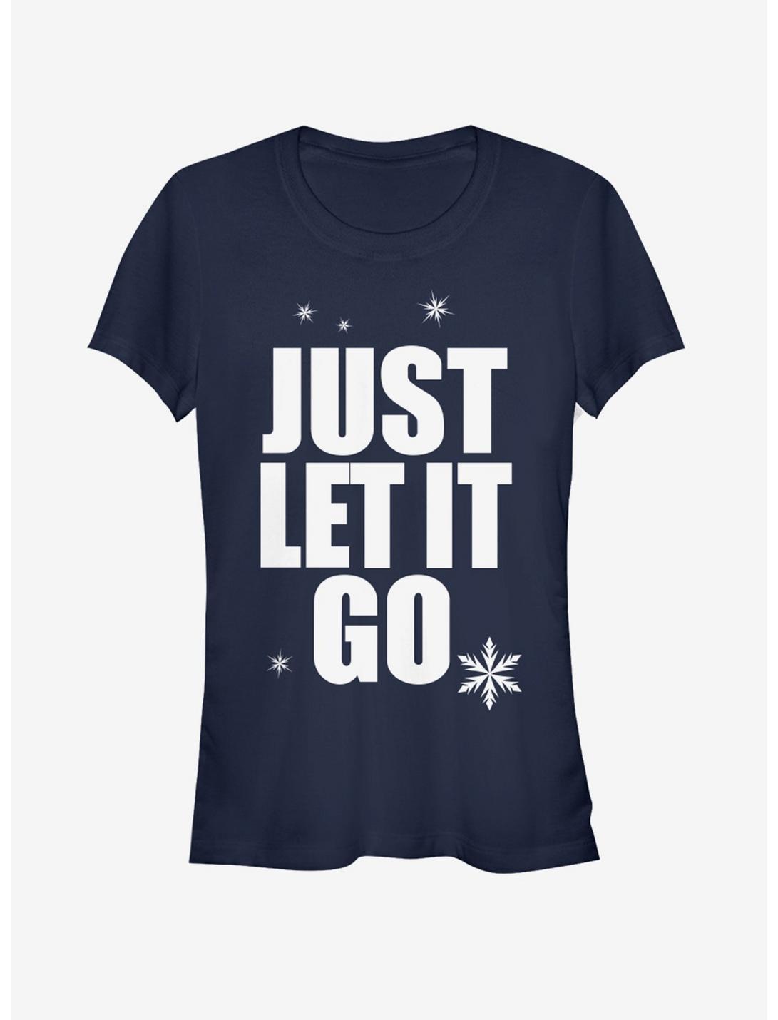 Disney Frozen Let It Go Girls T-Shirt, NAVY, hi-res