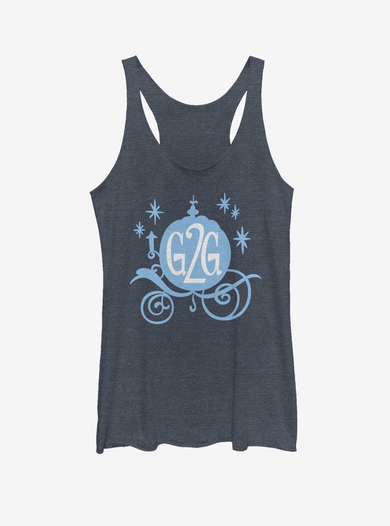 Disney Cinderella Girls Tank, NAVY HTR, hi-res