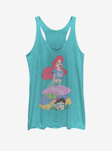 Disney Ralph Breaks The Internet Singing Ariel Girls Tank Top - BLUE ...