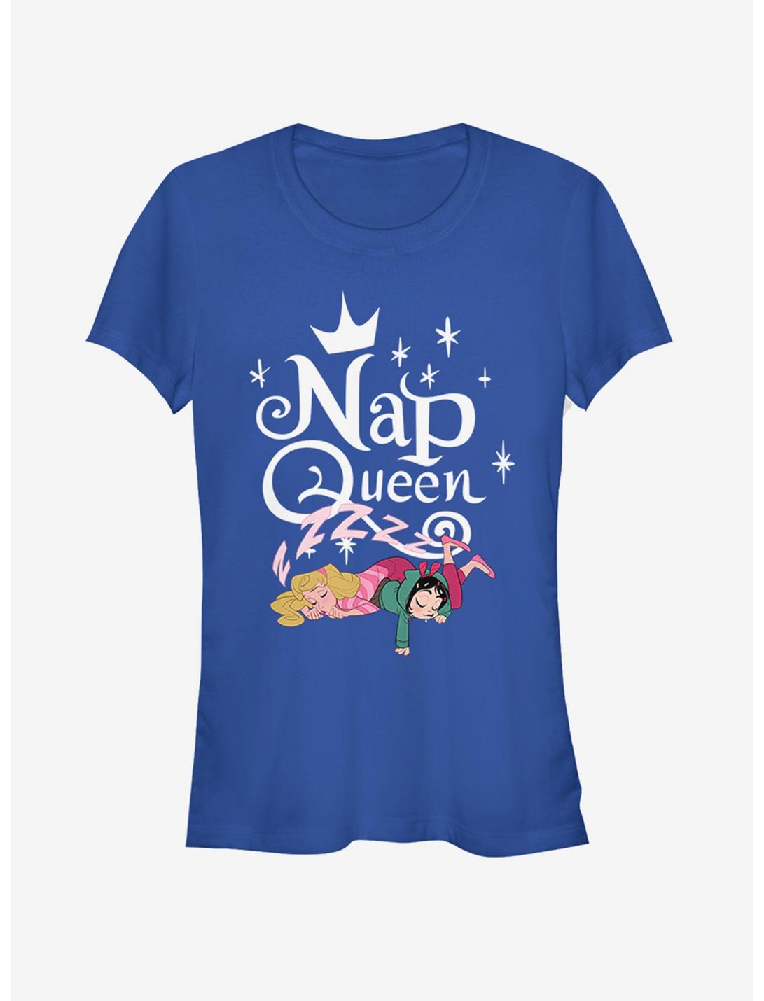 Disney Ralph Breaks The Internet Aurora Nap Queen Girls T-Shirt, ROYAL, hi-res