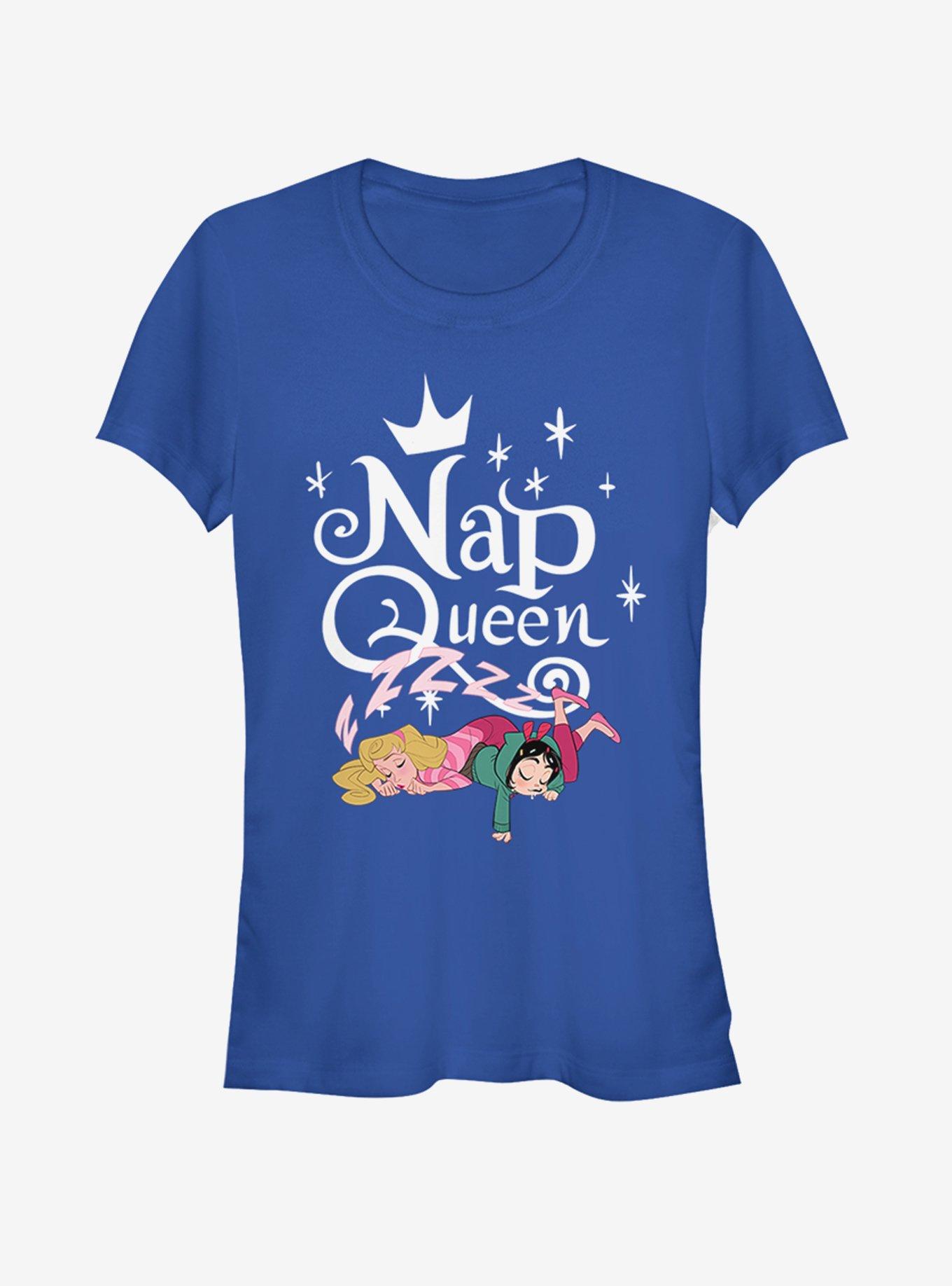 Disney Ralph Breaks The Internet Aurora Nap Queen Girls T-Shirt, ROYAL, hi-res