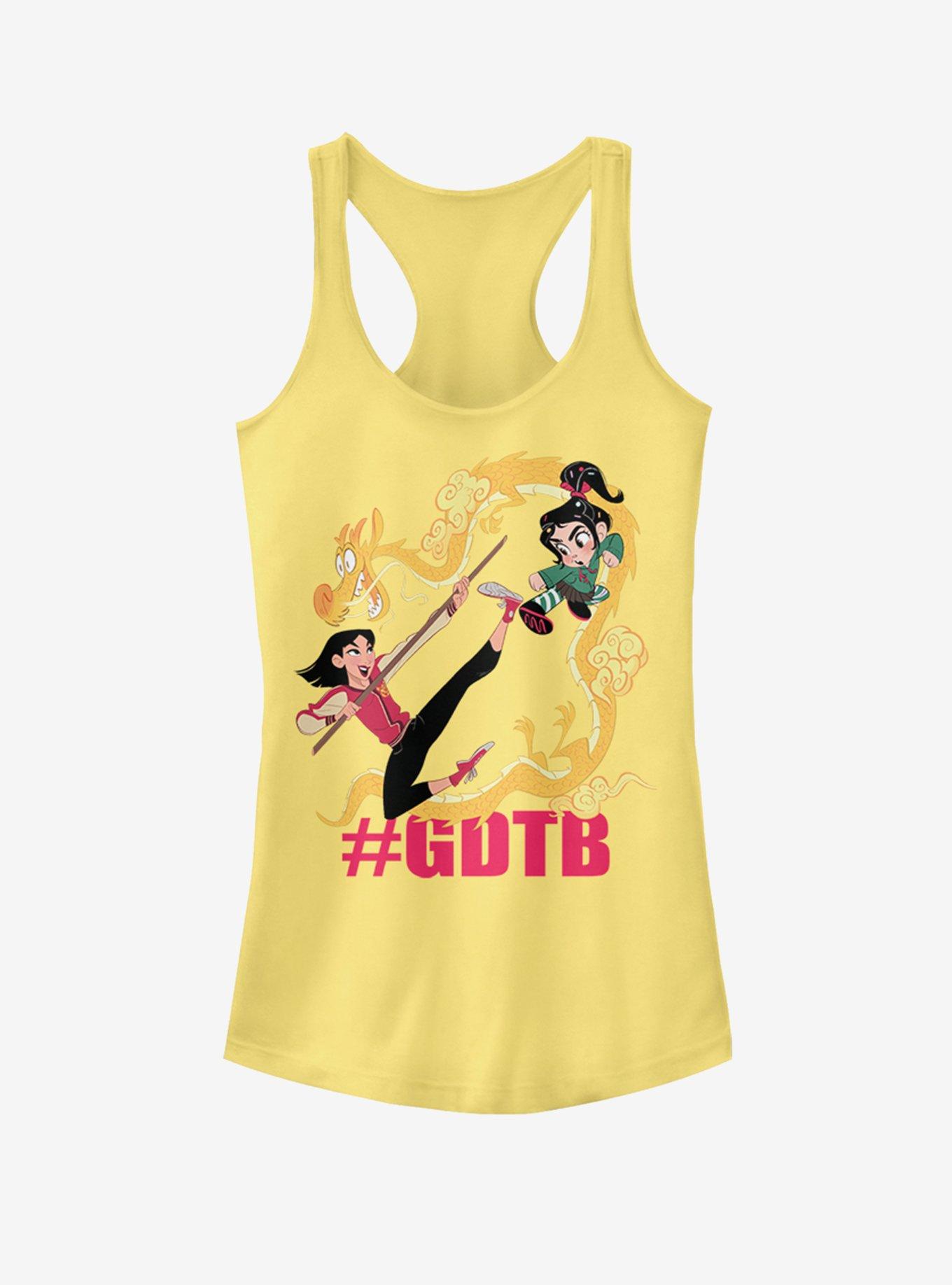 Disney Ralph Breaks The Internet Mulan Girls Tank Top, BANANA, hi-res