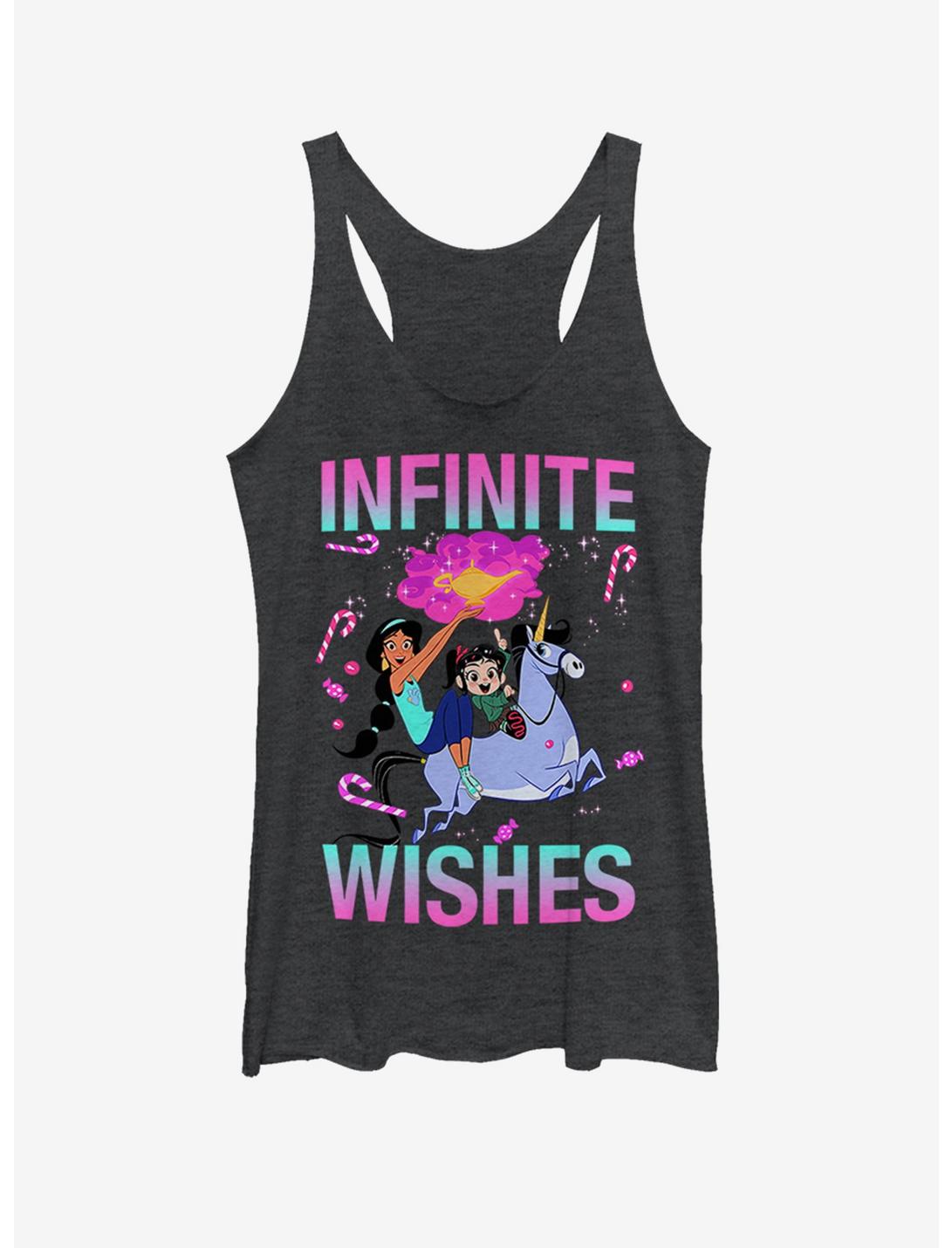 Disney Ralph Breaks The Internet Jasmine Infinite Wishes Girls Tank Top, BLK HTR, hi-res