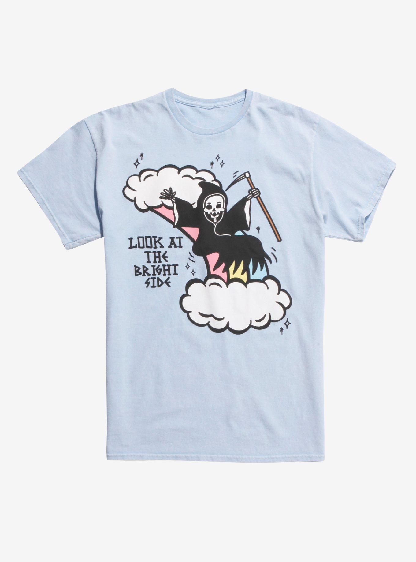 Grim Reaper Rainbow Look At The Bright Side T-Shirt, MULTI, hi-res view 1