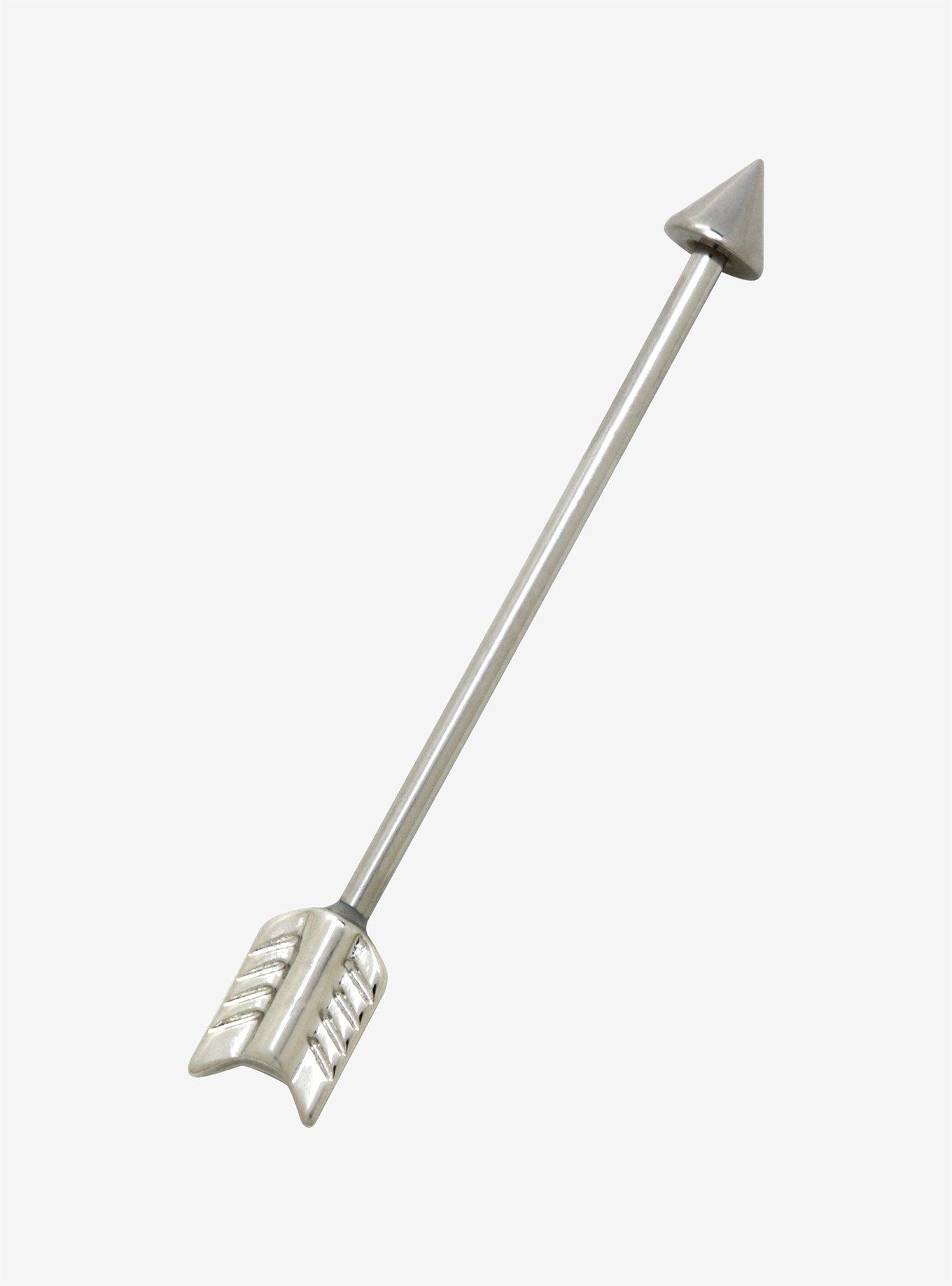 14G 1 1/2 Steel Arrow Industrial Barbell, , hi-res