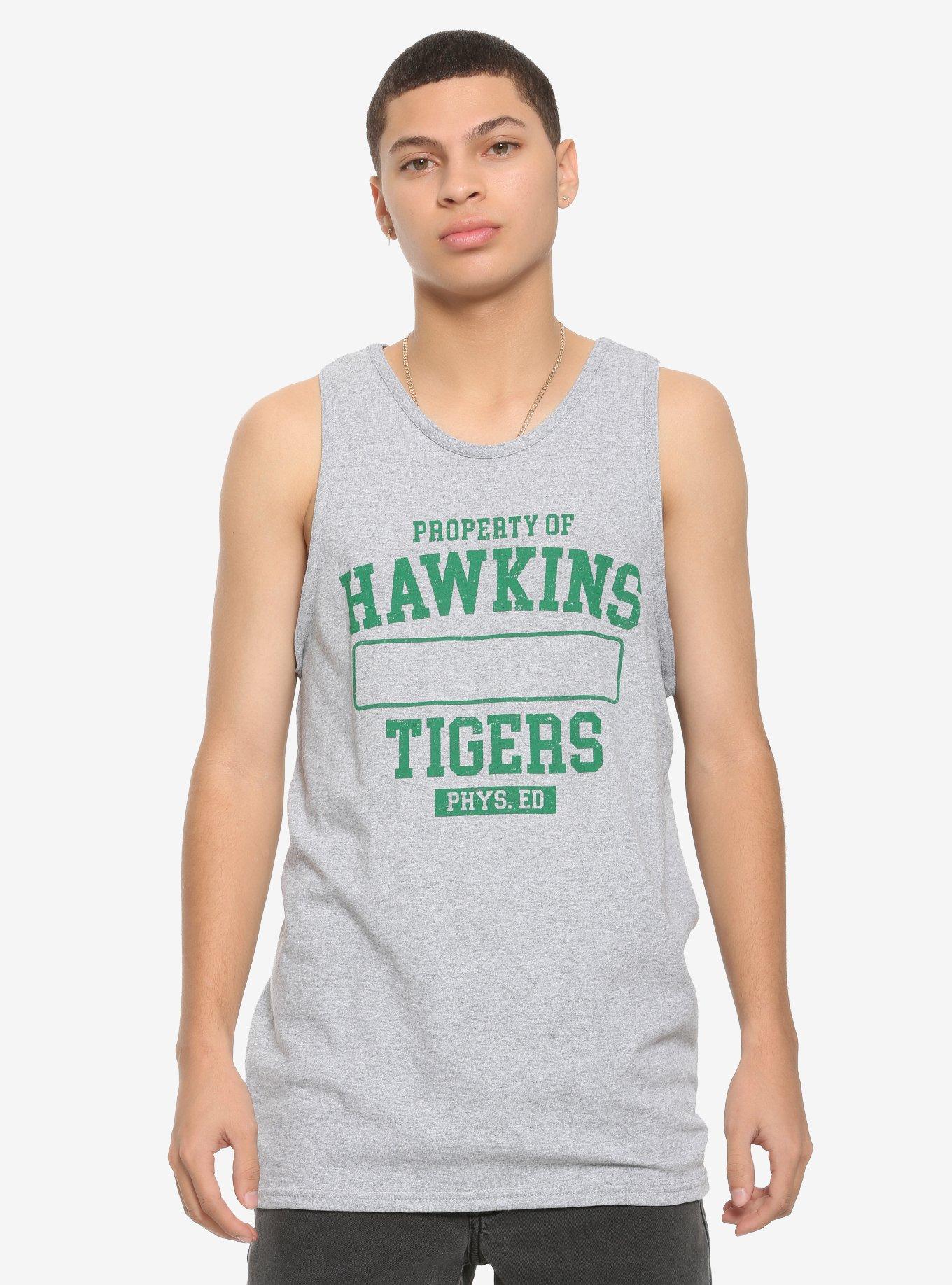 Stranger Things Hawkins High P.E. Tank Top, NAVY, hi-res