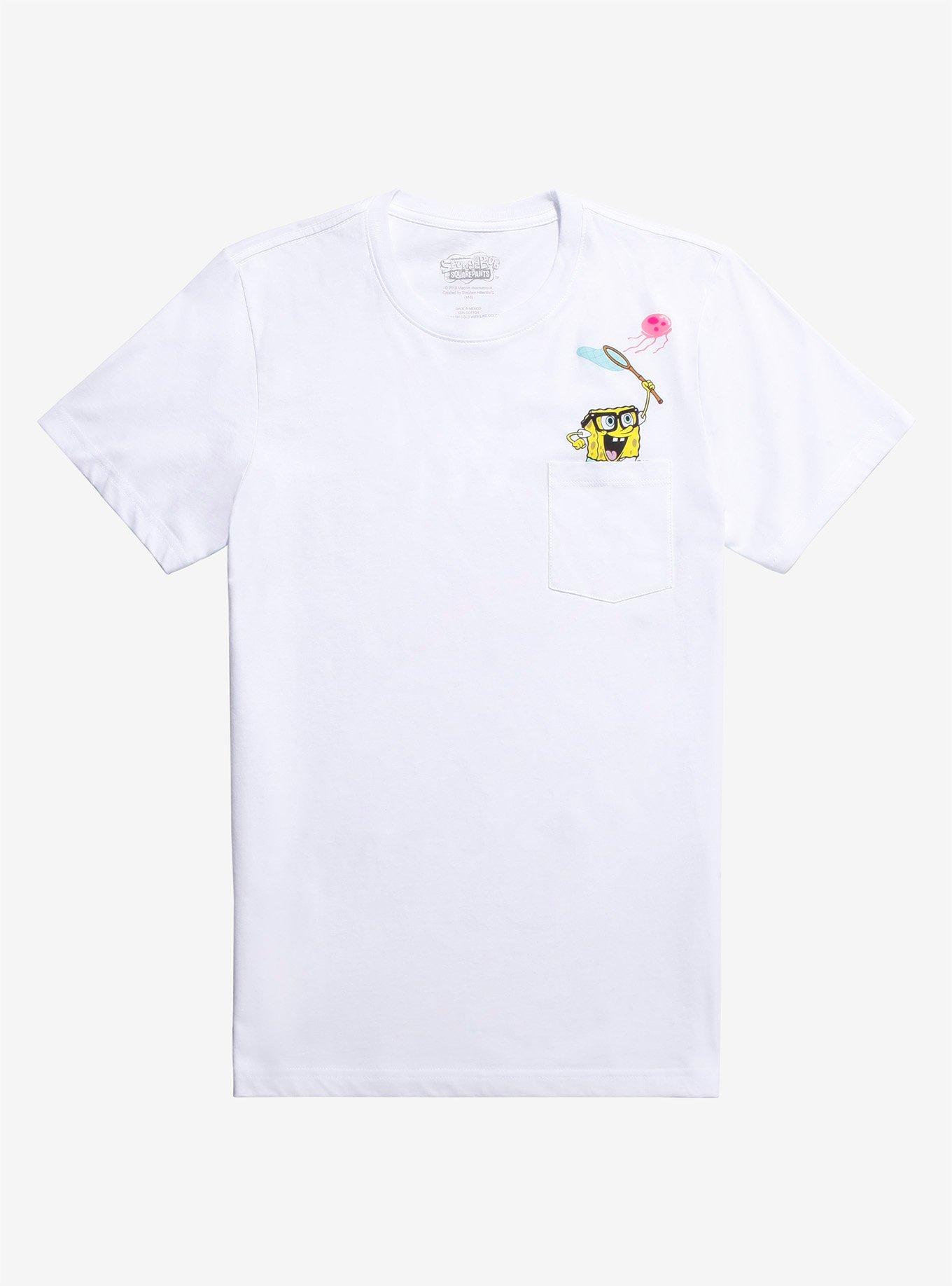 SpongeBob SquarePants Jellyfishing Pocket T-Shirt, , hi-res