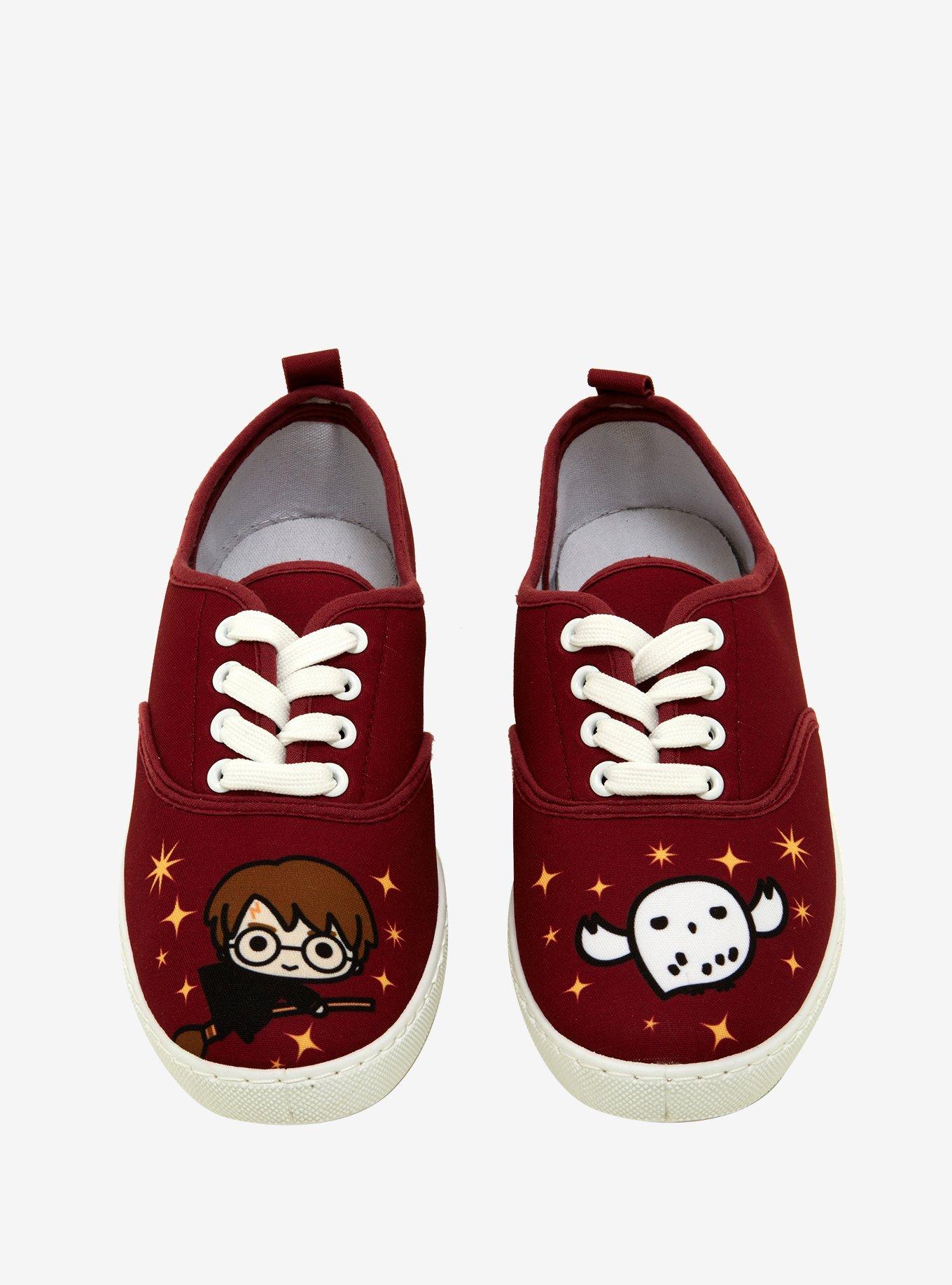 Harry Potter Chibi Harry & Hedwig Lace-Up Sneakers, MULTI, hi-res