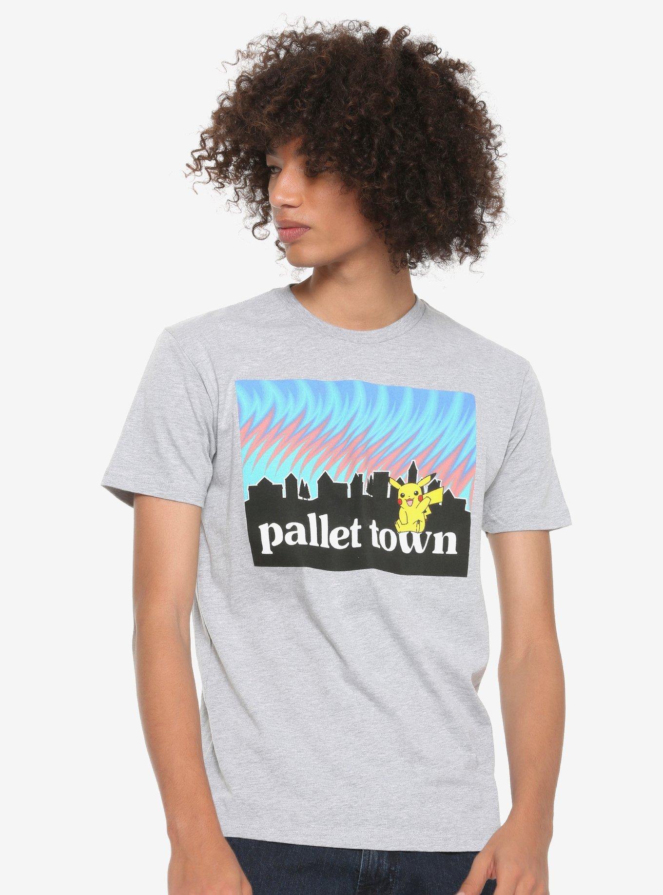 Pok&eacute;mon Pikachu Pallet Town T-Shirt - BoxLunch Exclusive, GREY, hi-res