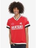 Naruto Akatsuki Shinobi Organization Soccer Jersey - BoxLunch Exclusive, RED, hi-res