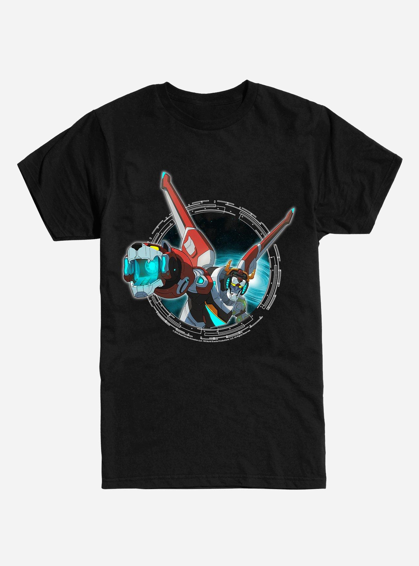 Voltron Circle Robot T-Shirt, BLACK, hi-res