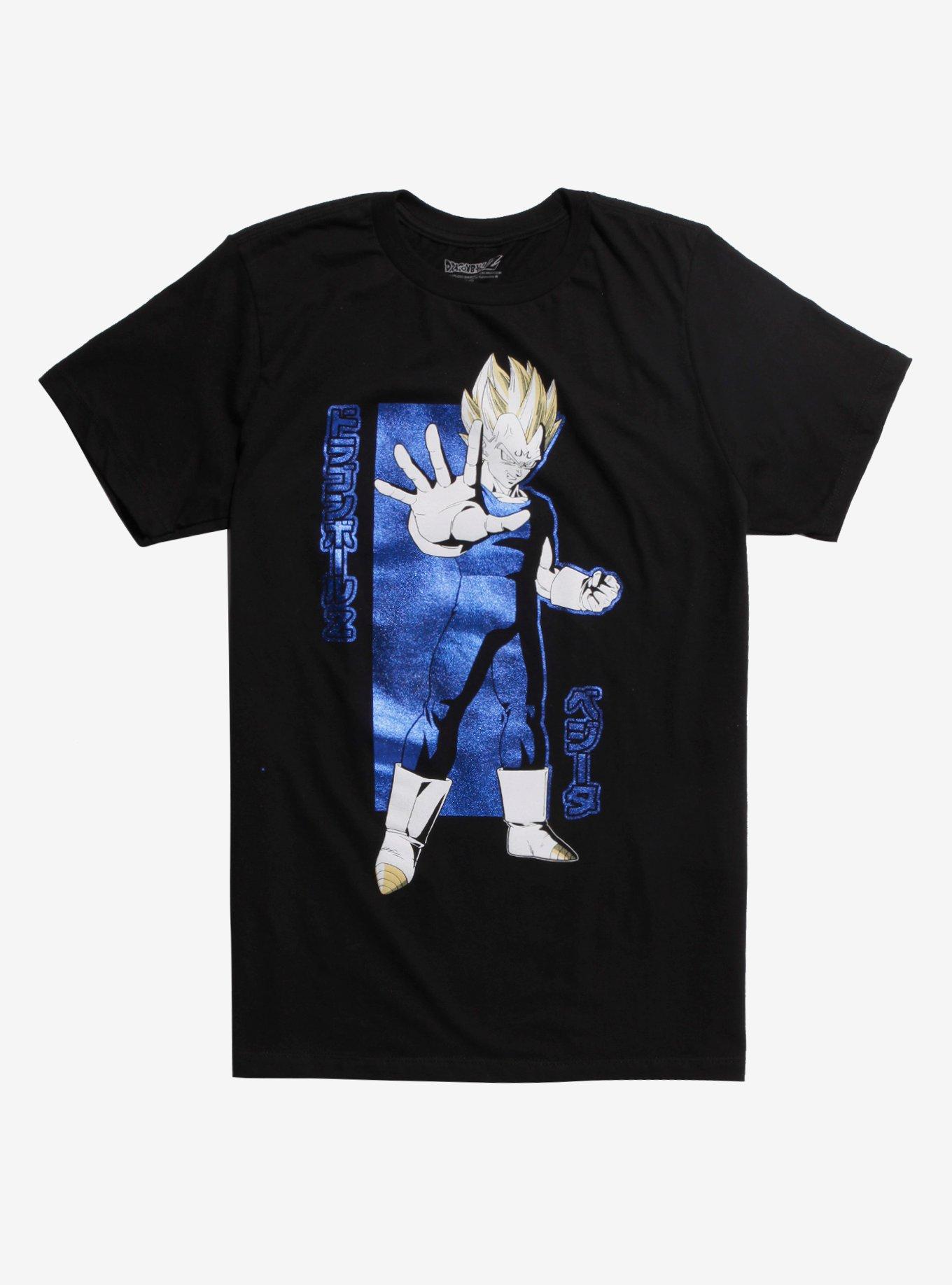 Dragon Ball Z Majin Vegeta Blue Foil T Shirt