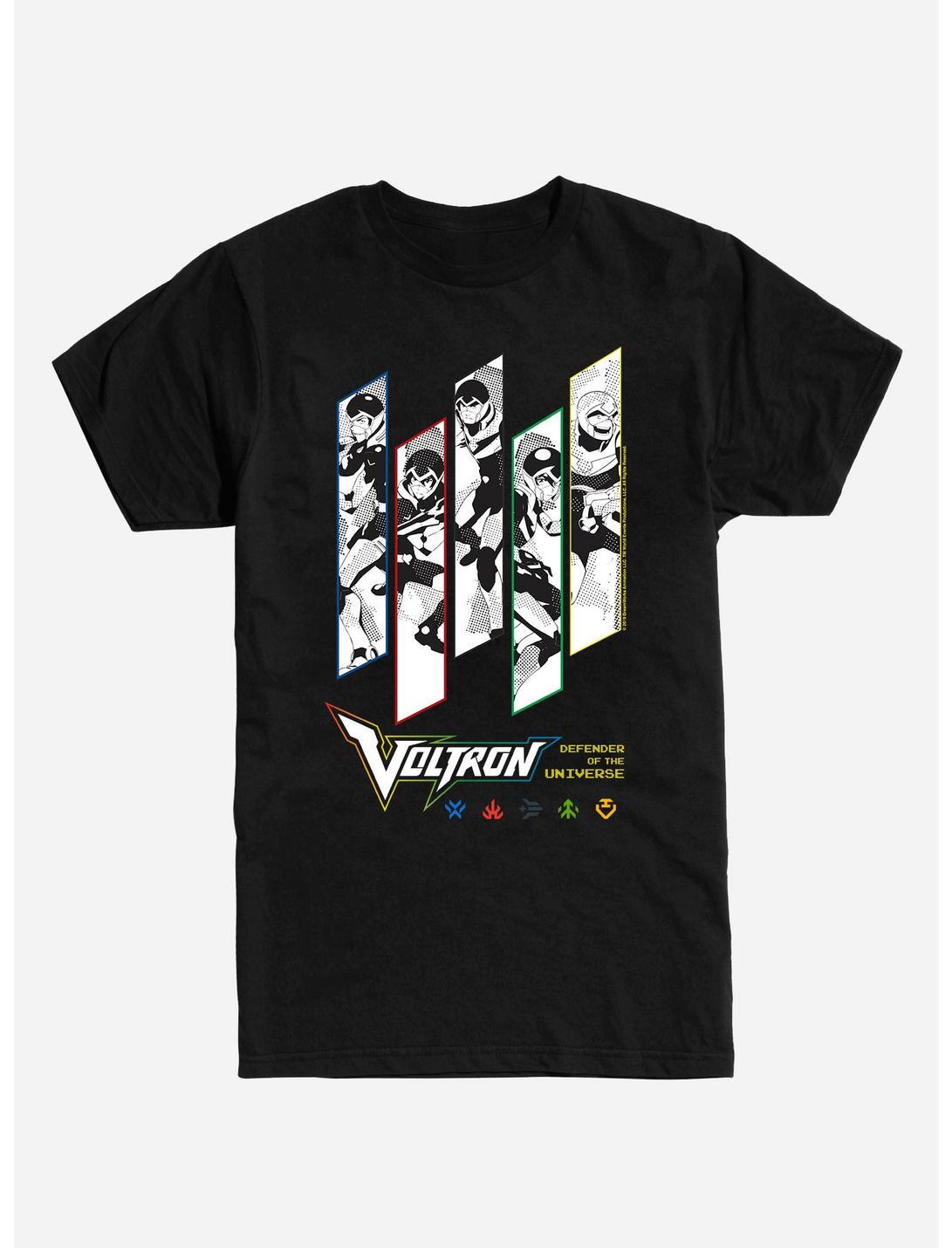 Voltron Group Pictures T-Shirt, BLACK, hi-res