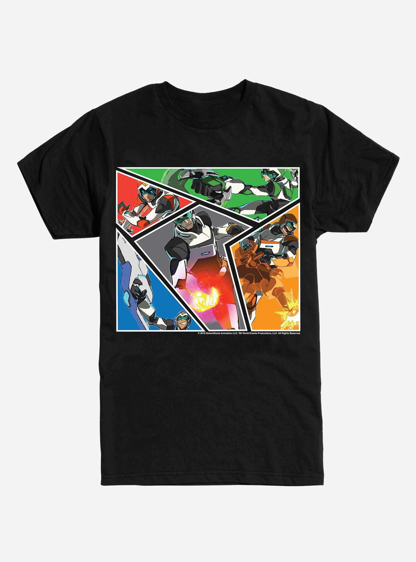 Voltron Group T-Shirt, BLACK, hi-res