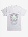 Voltron Head Sketch T-Shirt, WHITE, hi-res