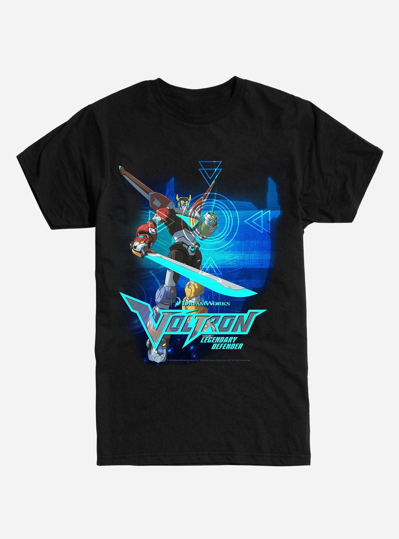 Voltron Poster T-Shirt, BLACK, hi-res