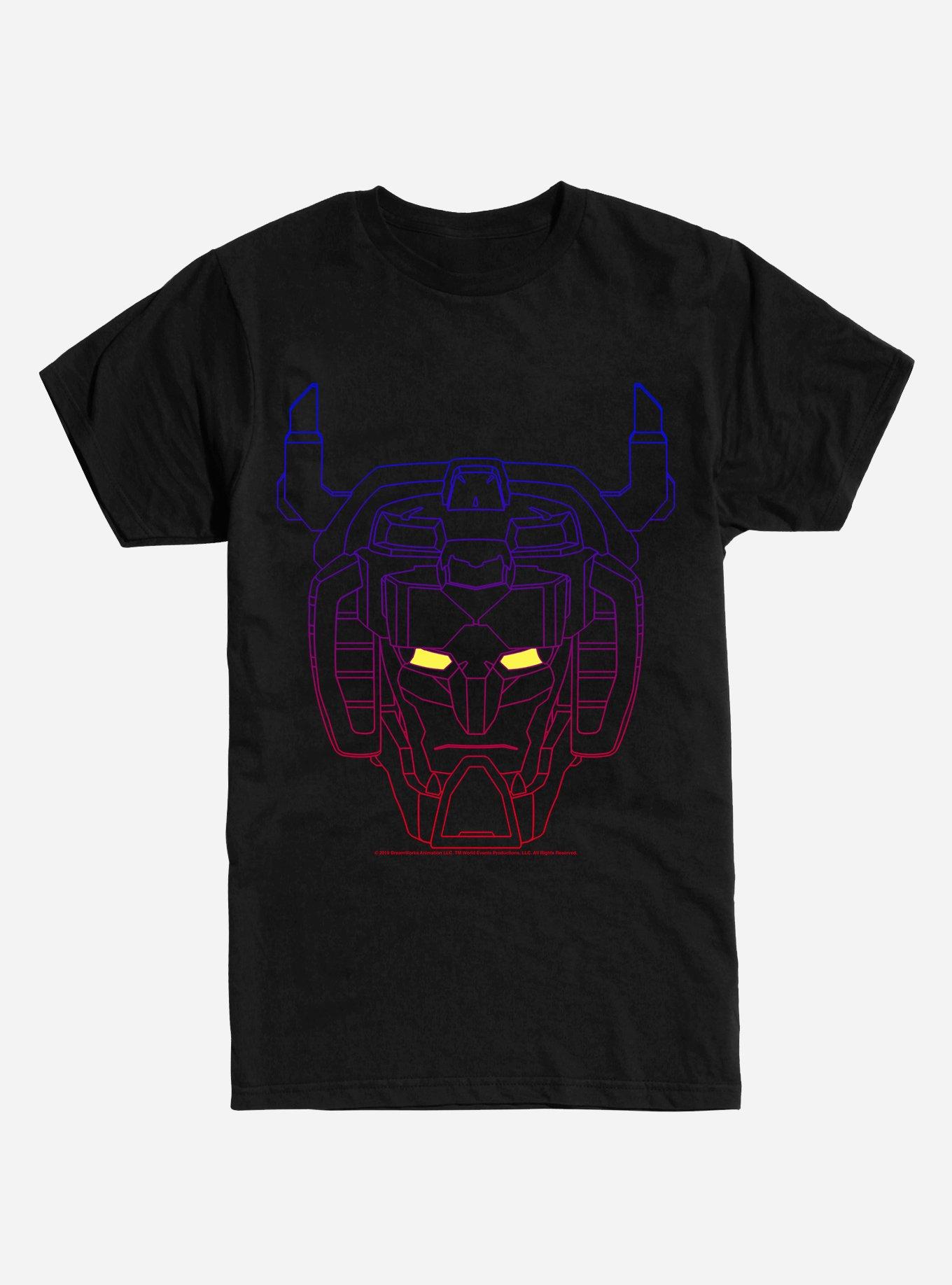 Voltron Head Line Sketch T-Shirt, BLACK, hi-res