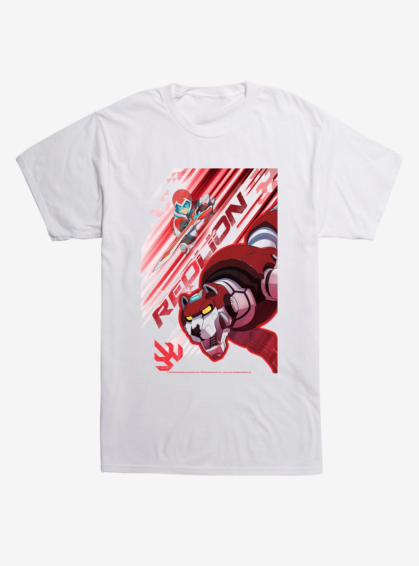 Voltron Red Lion T-Shirt, WHITE, hi-res