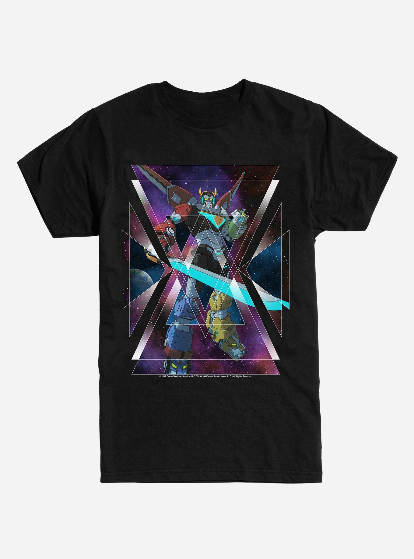 Voltron Galaxy Shapes T-Shirt, BLACK, hi-res