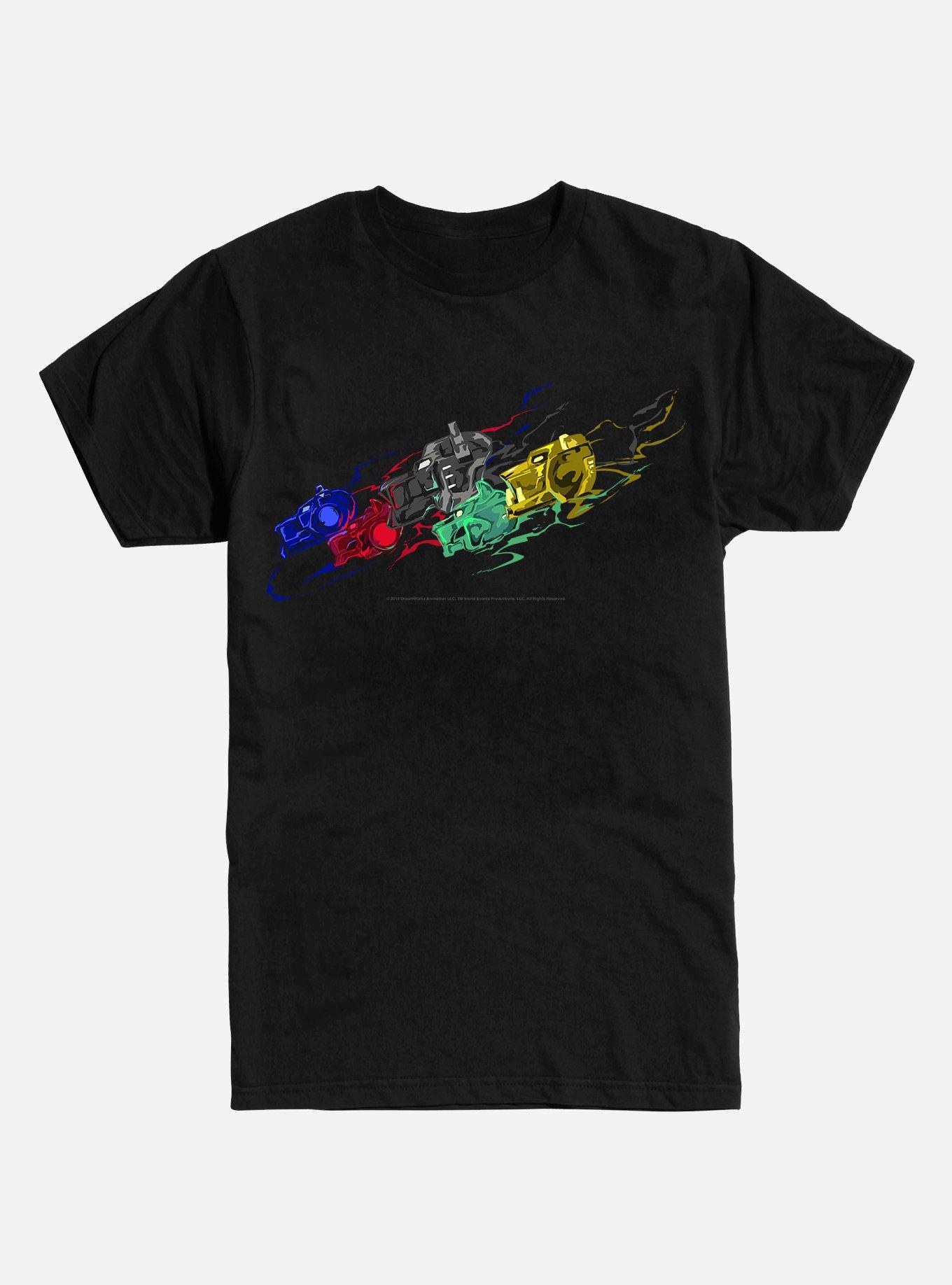 Voltron Lions Painting T-Shirt, BLACK, hi-res