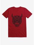 Voltron Mask Line Art T-Shirt, INDEPENDENCE RED, hi-res
