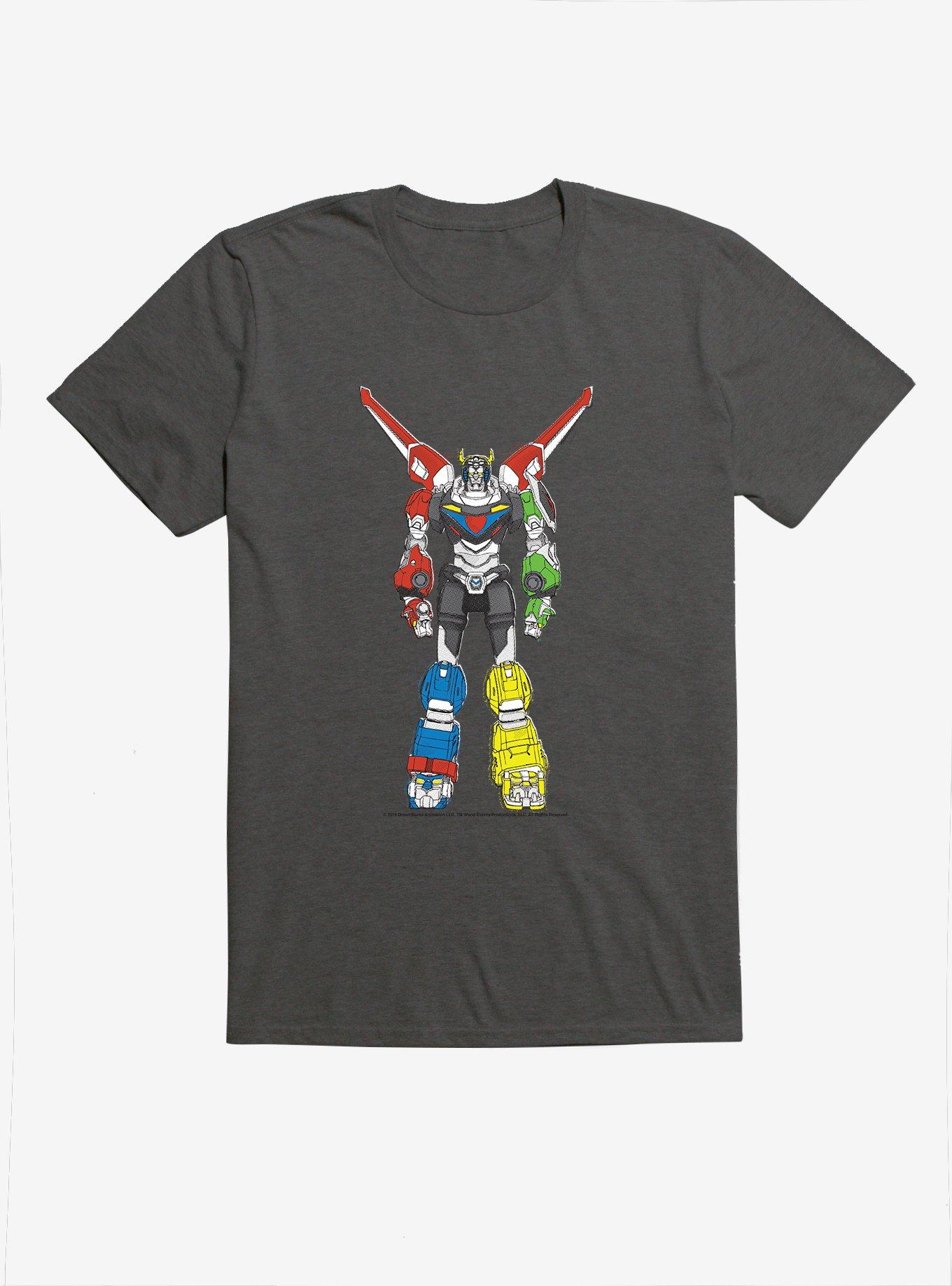Voltron Pixel T-Shirt, CHARCOAL, hi-res