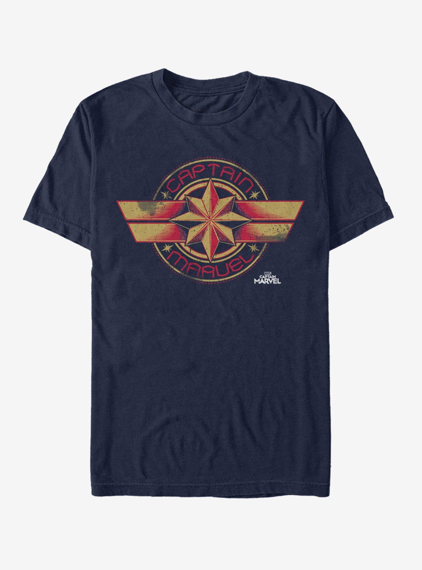 Marvel Captain Marvel Badge T-Shirt, , hi-res