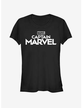 Marvel Captain Marvel Plain Logo Girls T-Shirt, , hi-res