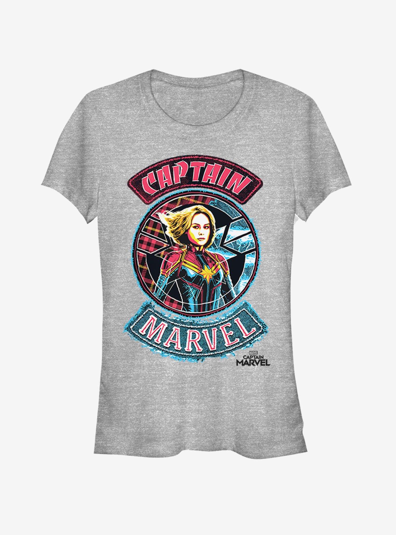 Marvel Captain Marvel Patches Girls T-Shirt, , hi-res