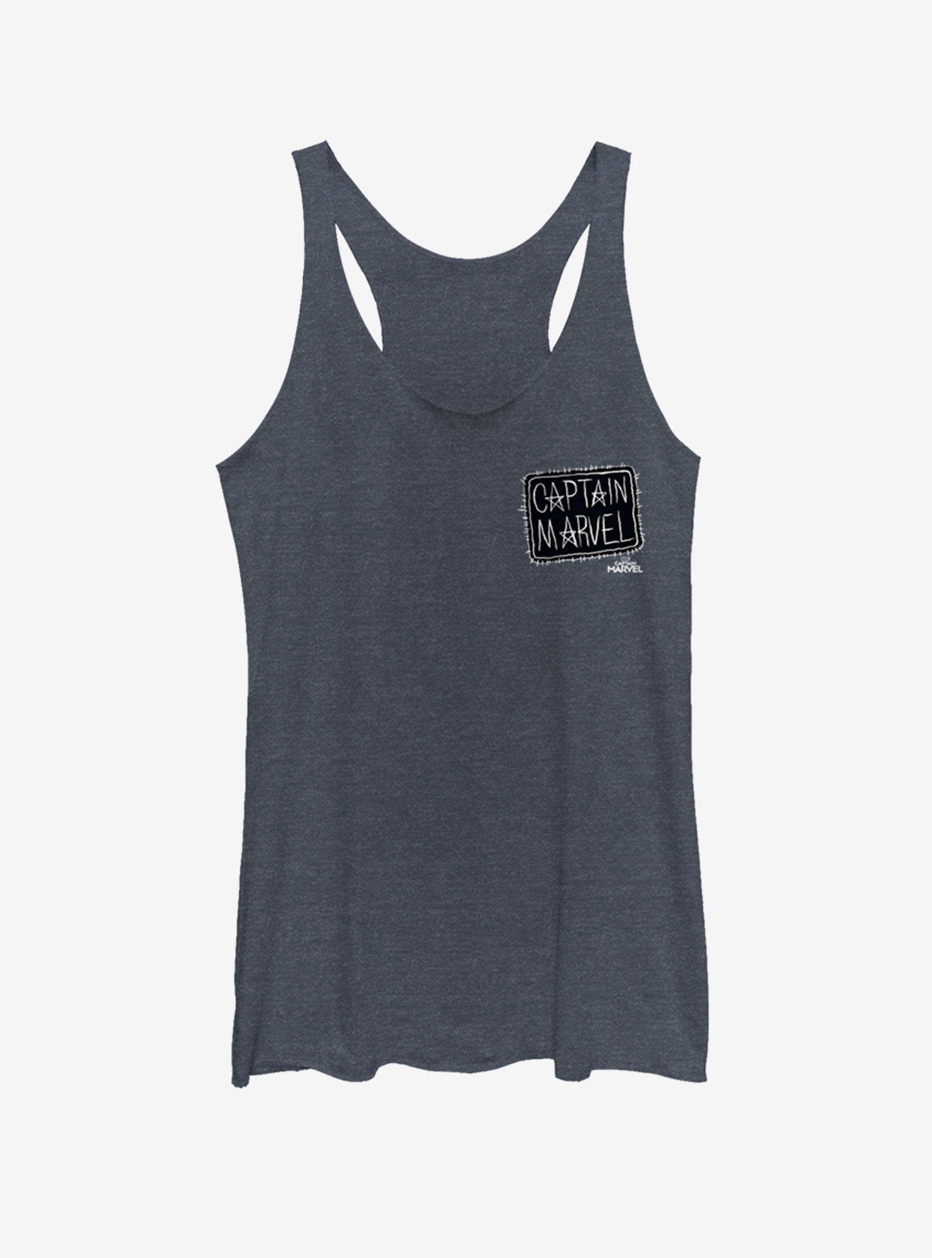Marvel Captain Marvel Patch Girls Tank Top