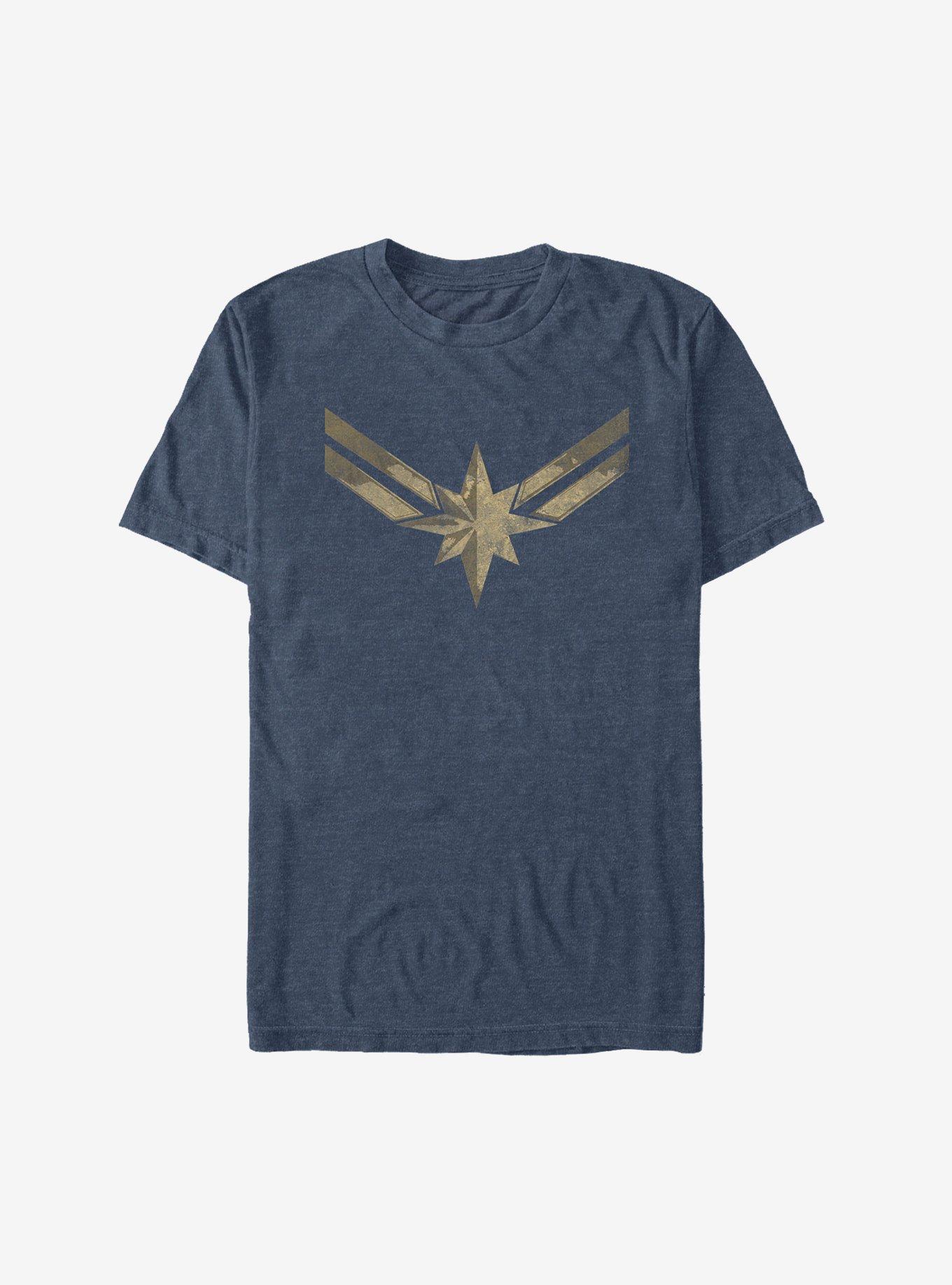 Marvel Captain Marvel Retro Costume Symbol T-Shirt, , hi-res