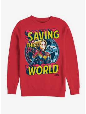 Marvel Captain Marvel Save Me Sweatshirt, , hi-res