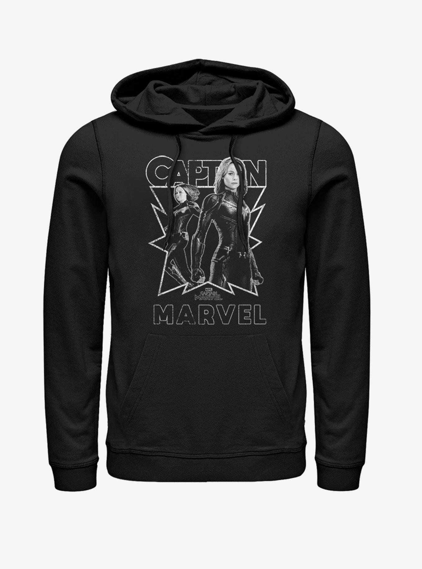 Marvel Captain Marvel Hoodie, BLACK, hi-res