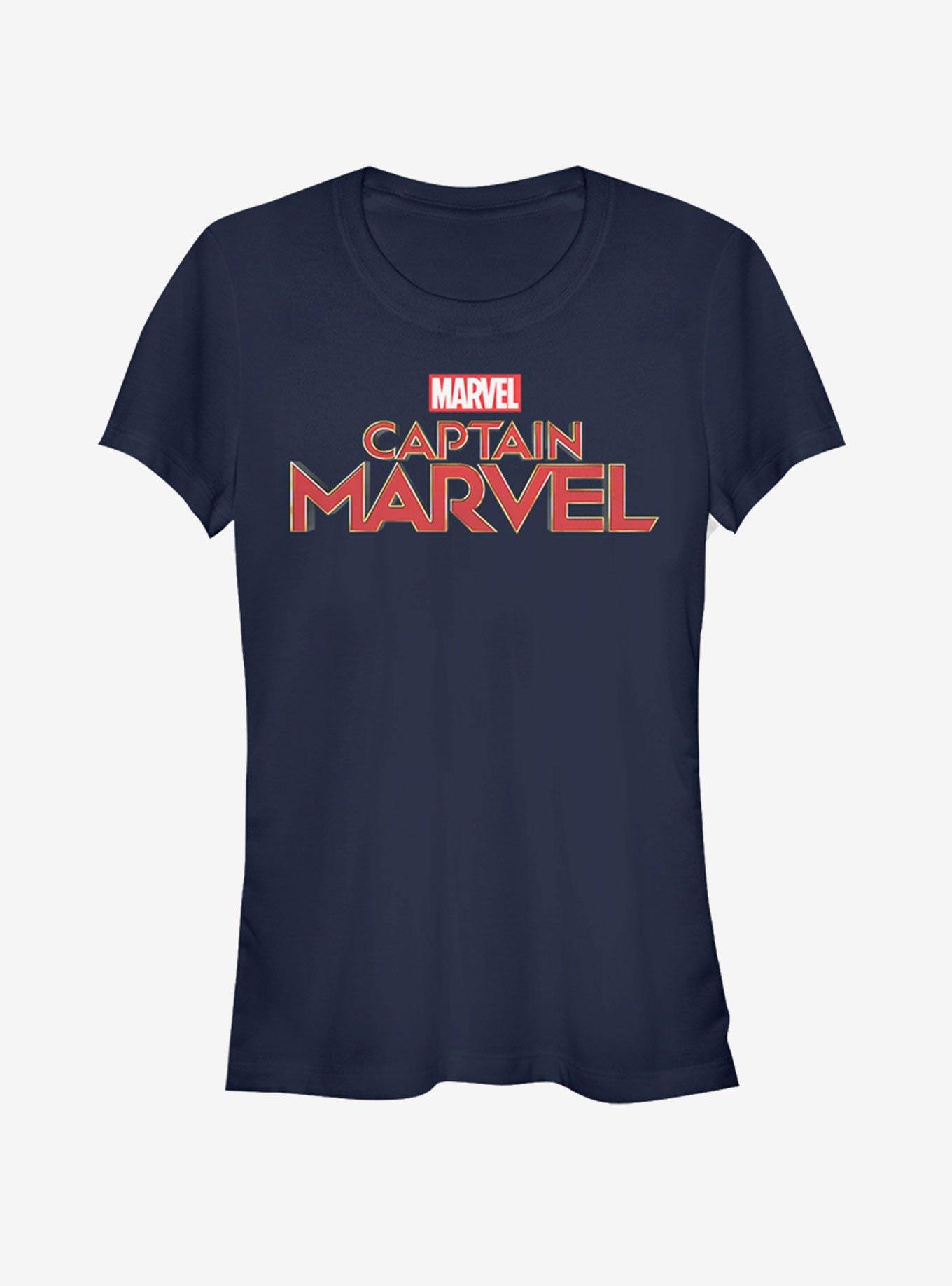 Marvel Captain Marvel Logo Girls T-Shirt, , hi-res