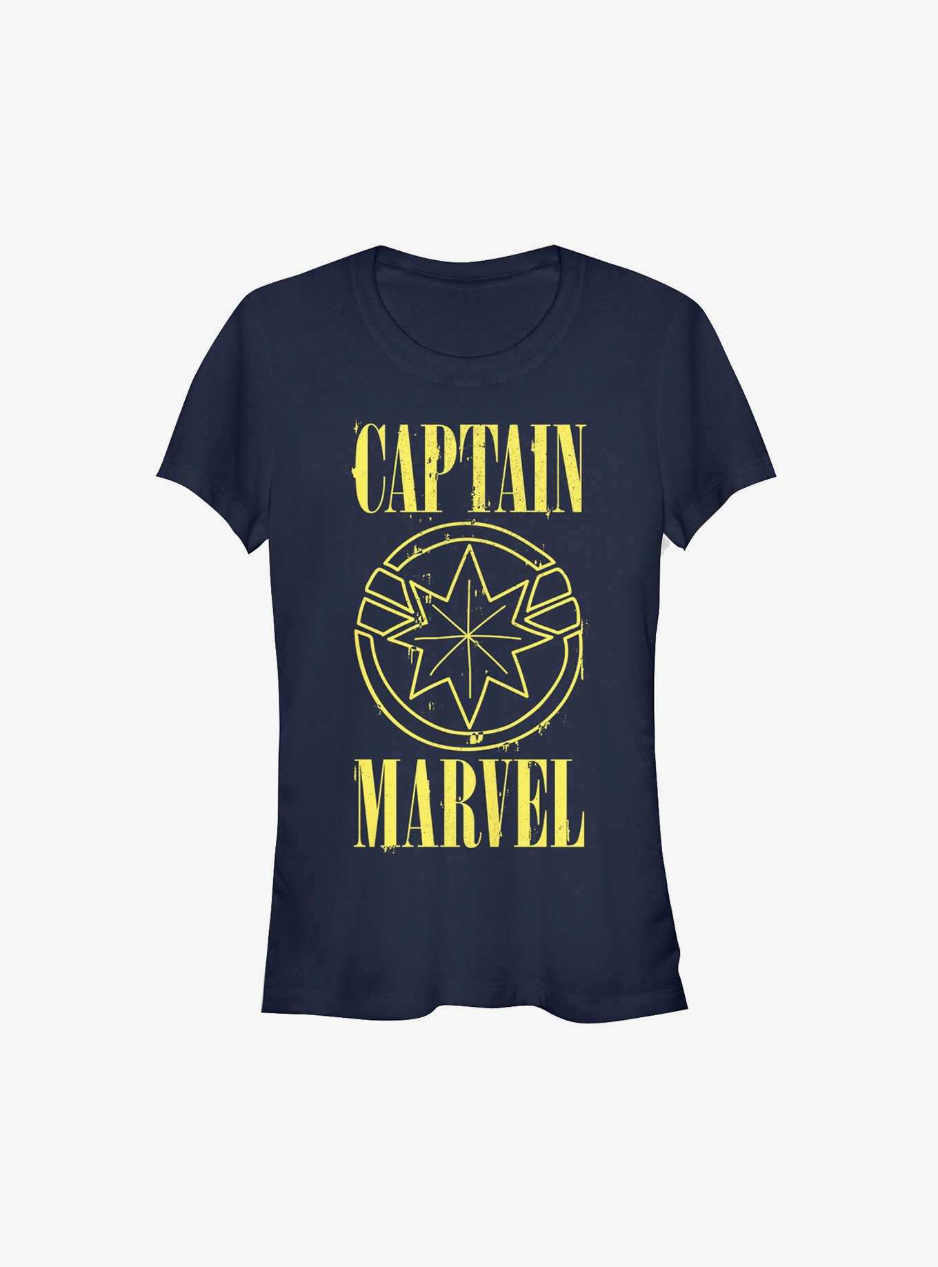 Marvel Captain Marvel Yellow Marvel Girls T-Shirt, , hi-res