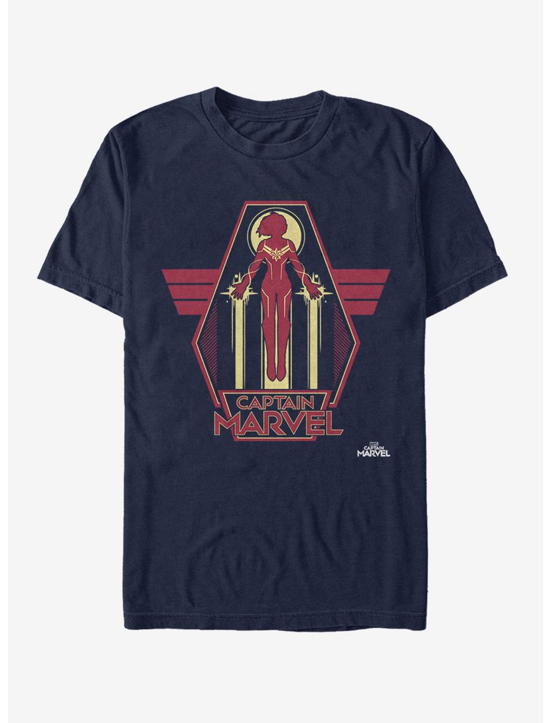 Marvel Captain Marvel Take Flight T-Shirt, NAVY, hi-res