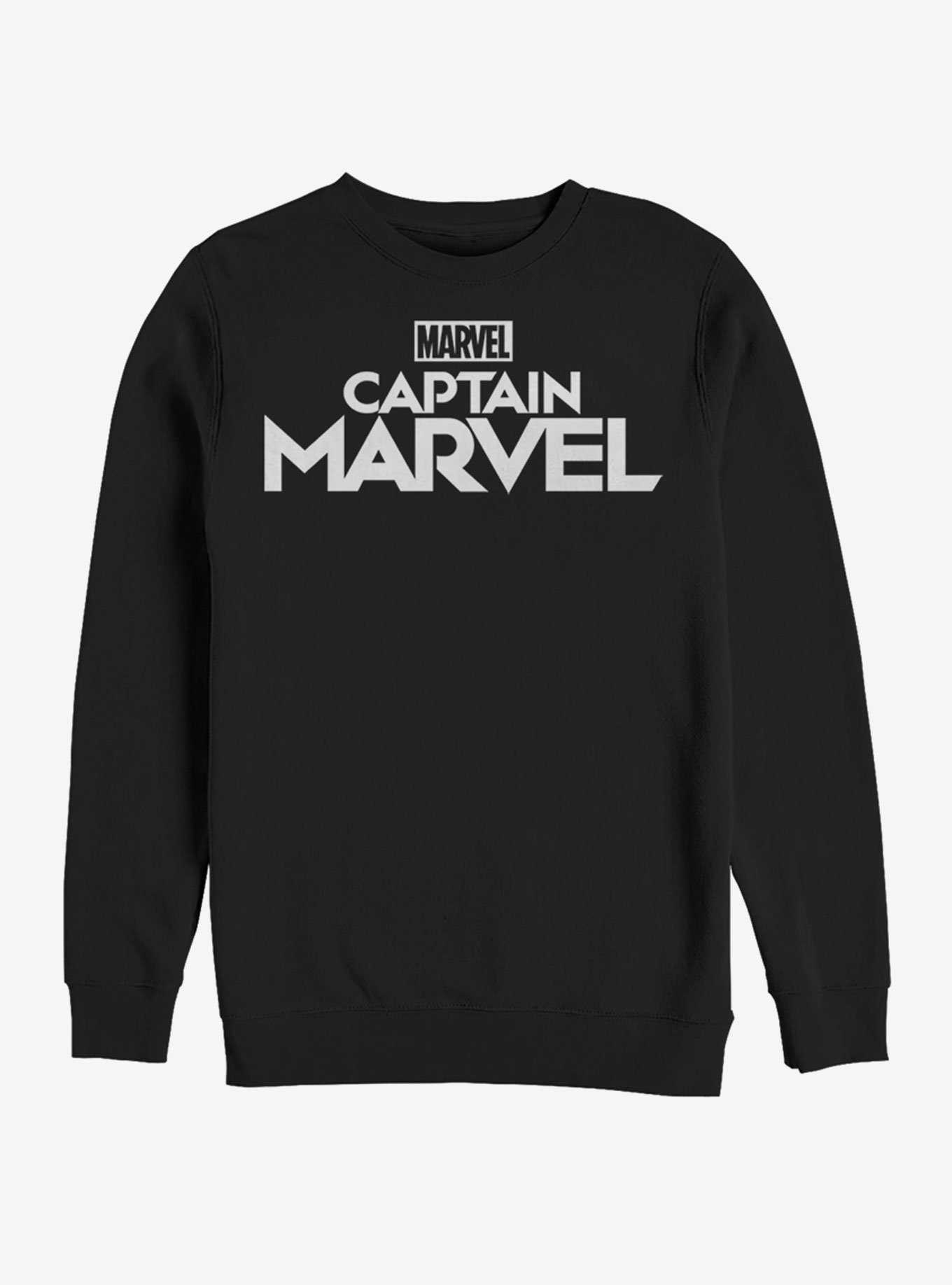 Marvel Captain Marvel Plain Logo Sweatshirt, , hi-res