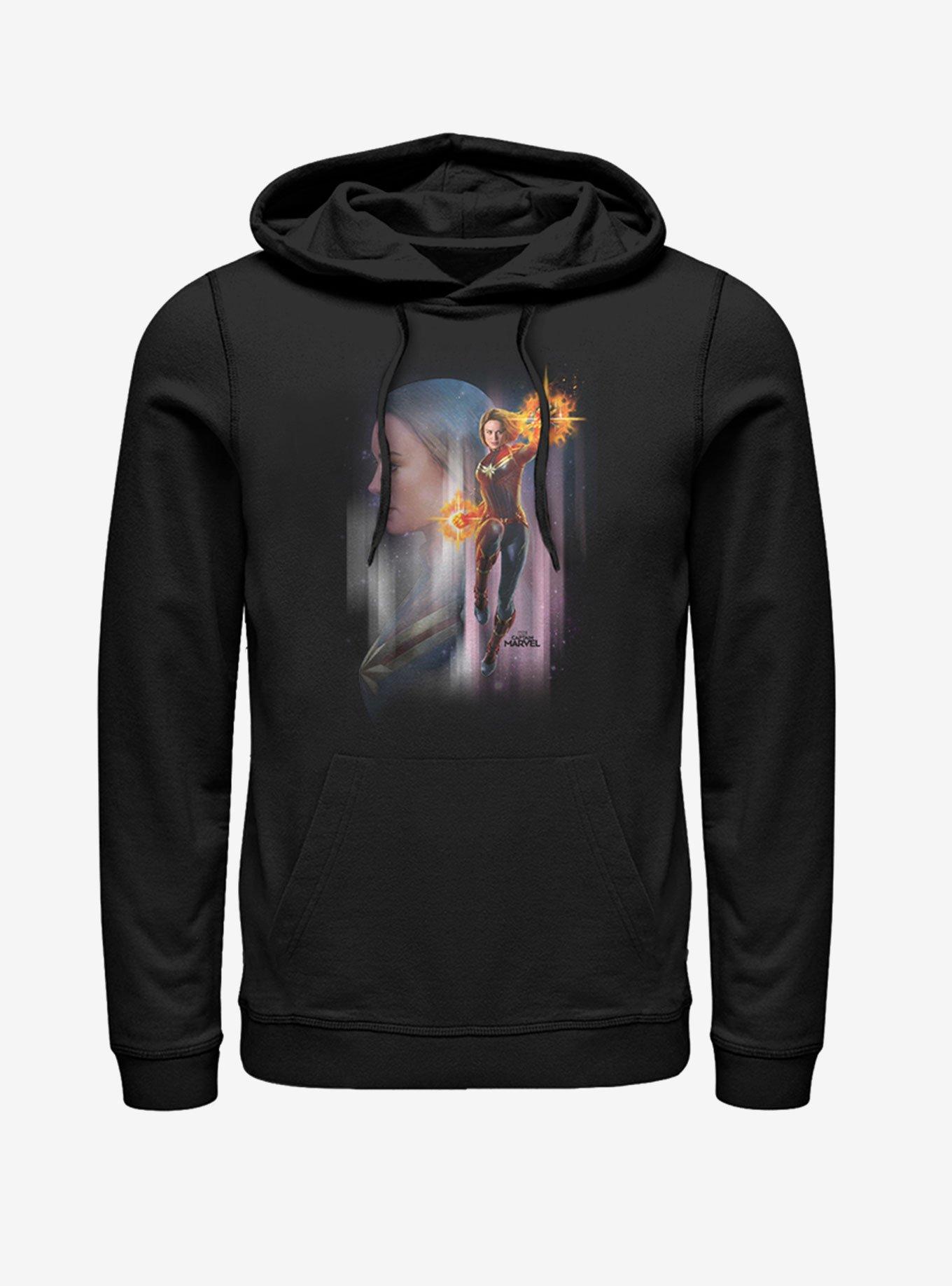 Marvel Captain Marvel Galaxy Hoodie, BLACK, hi-res