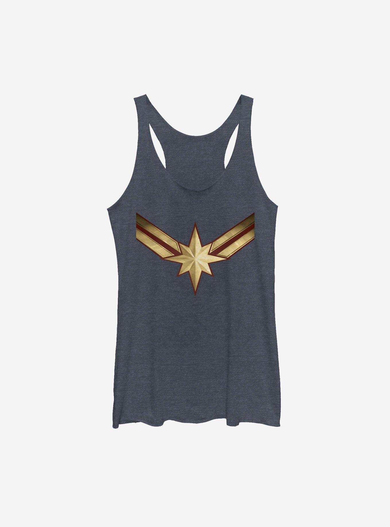 Marvel Captain Marvel Costume Symbol Girls Tank Top, , hi-res