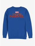 Marvel Captain Marvel Logo Sweatshirt, ROYAL, hi-res
