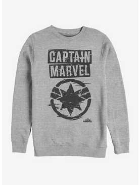 Marvel Captain Marvel Painted Logo Sweatshirt, , hi-res