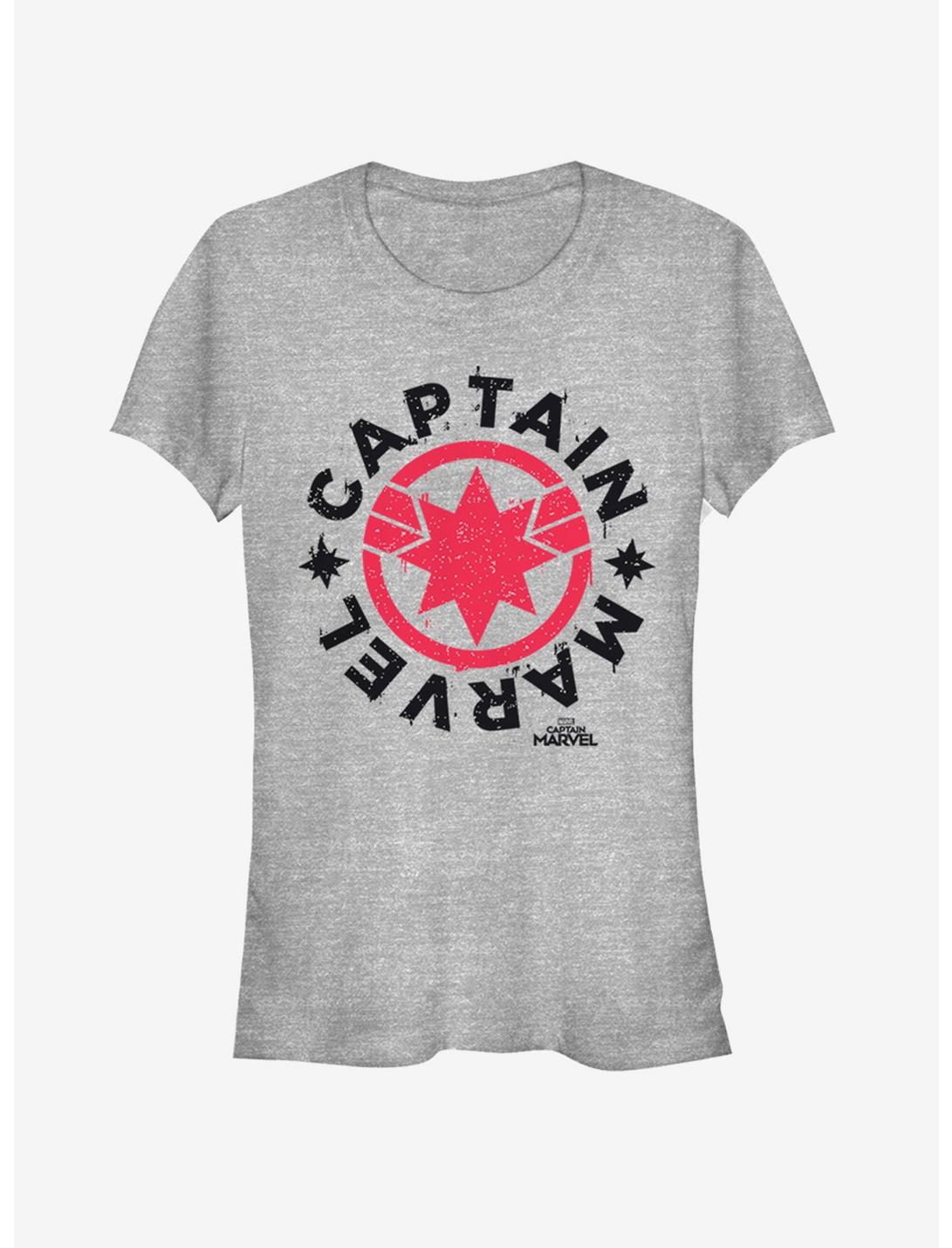 Marvel Captain Marvel Girls T-Shirt, ATH HTR, hi-res
