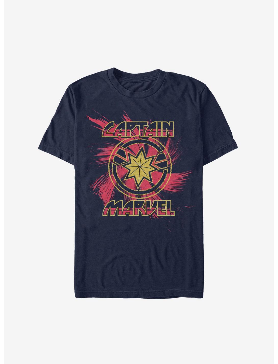 Marvel Captain Marvel Swirl T-Shirt, NAVY, hi-res