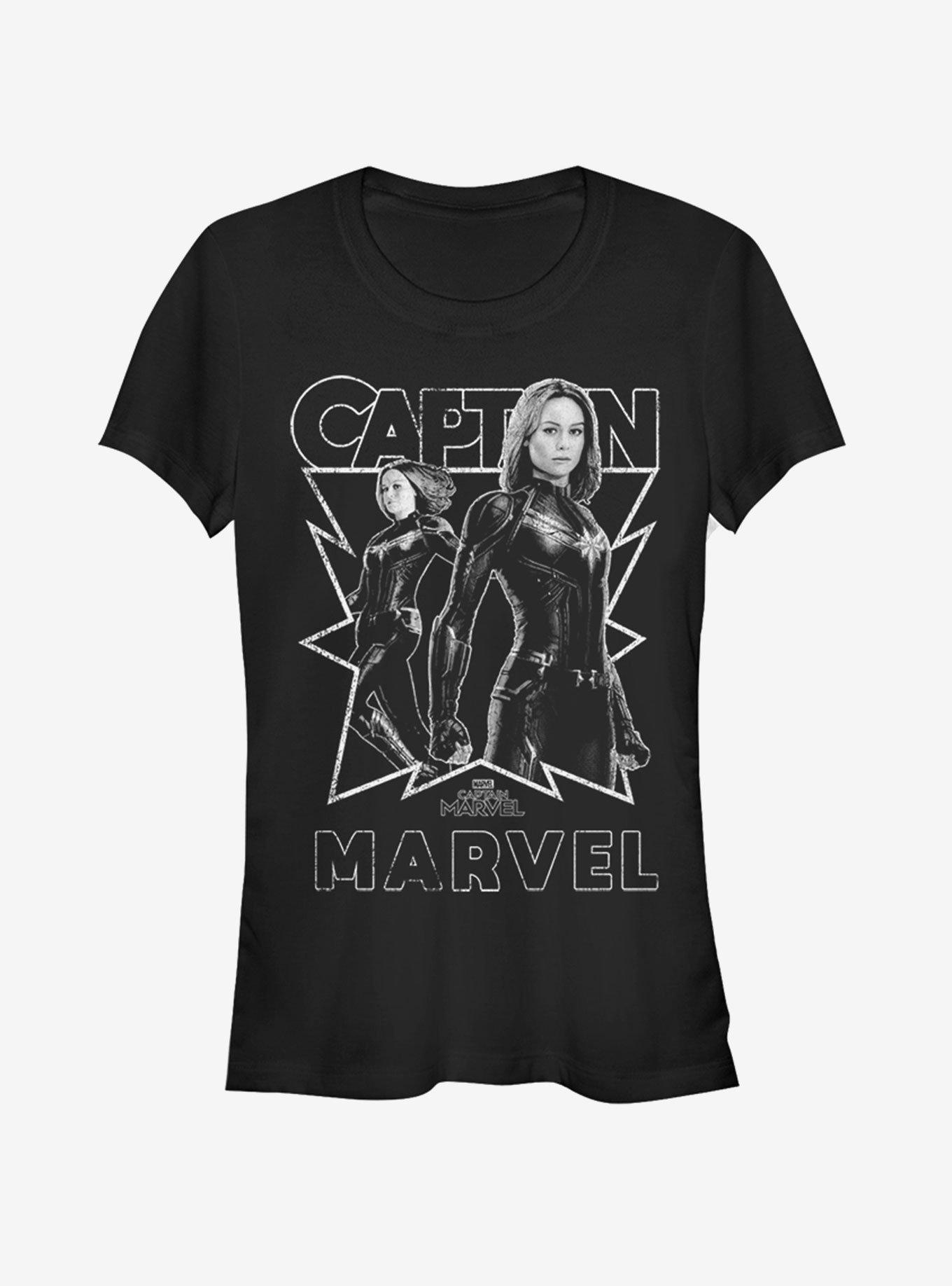 Marvel Captain Marvel Girls T-Shirt, BLACK, hi-res