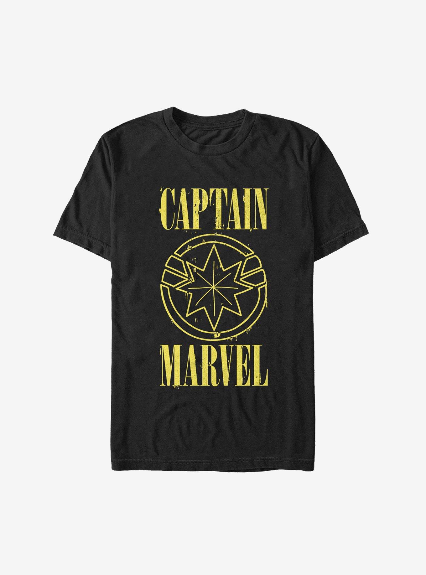 Marvel Captain Marvel Yellow Marvel T-Shirt, , hi-res