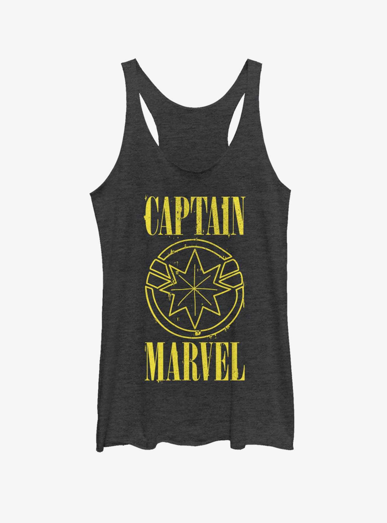 Marvel Captain Marvel Yellow Marvel Womens Tank, , hi-res