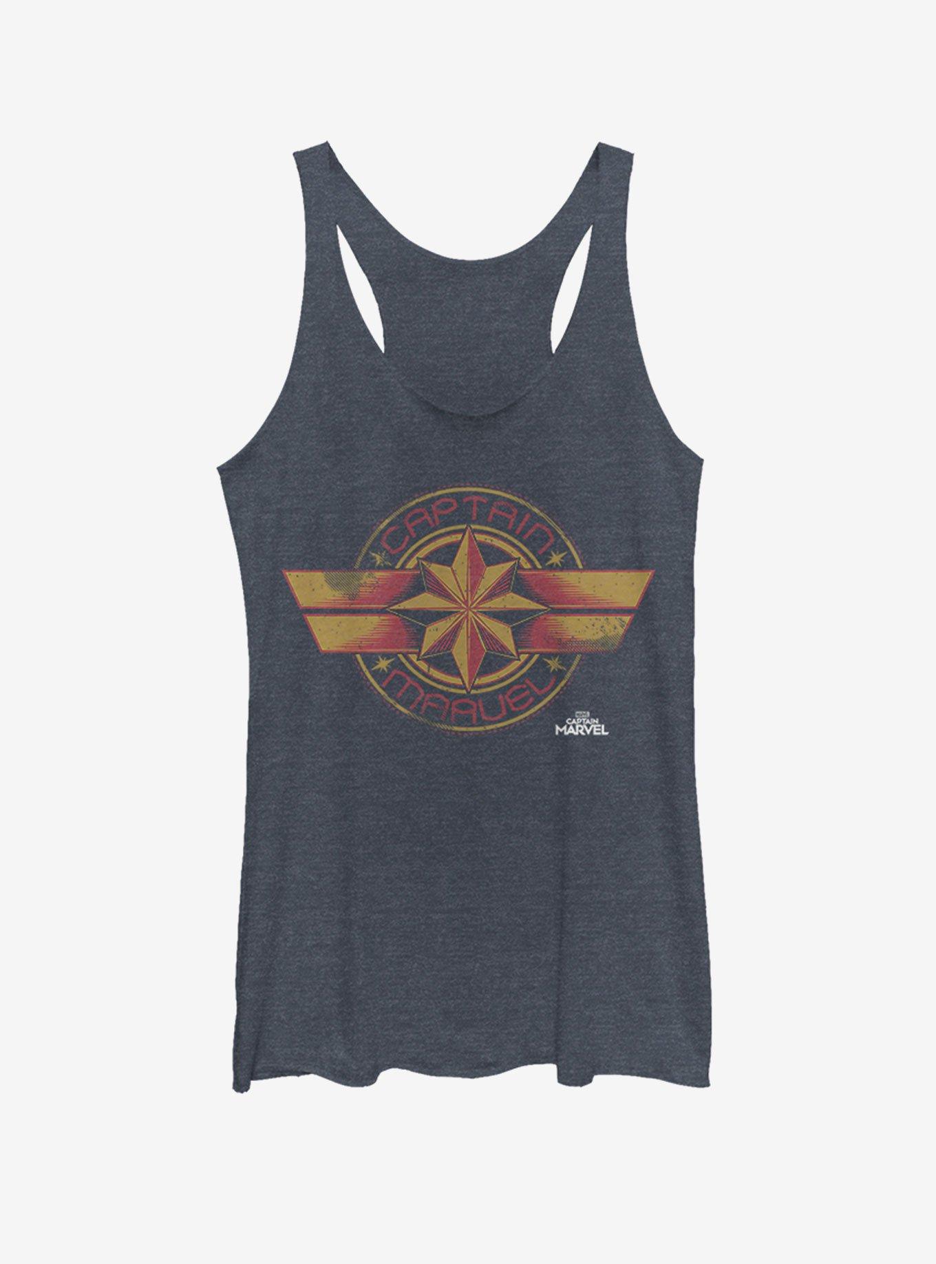 Marvel Captain Marvel Badge Womens Tank, , hi-res