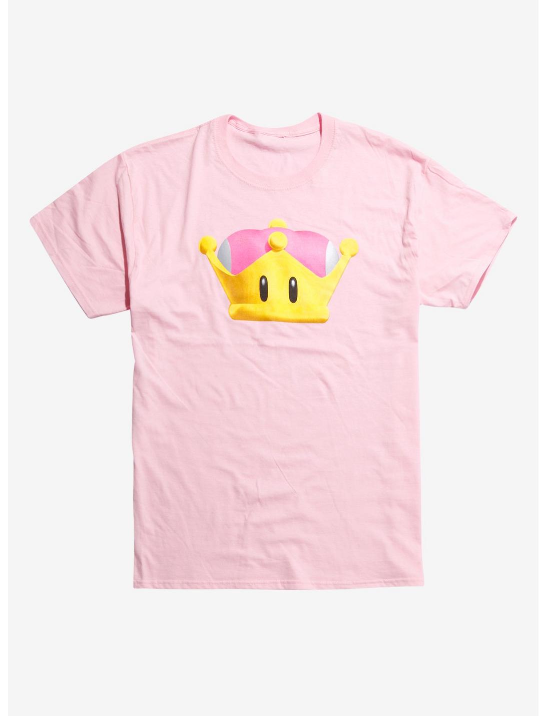 New Super Mario Bros U Deluxe Super Crown T-Shirt, LIGHT PINK, hi-res