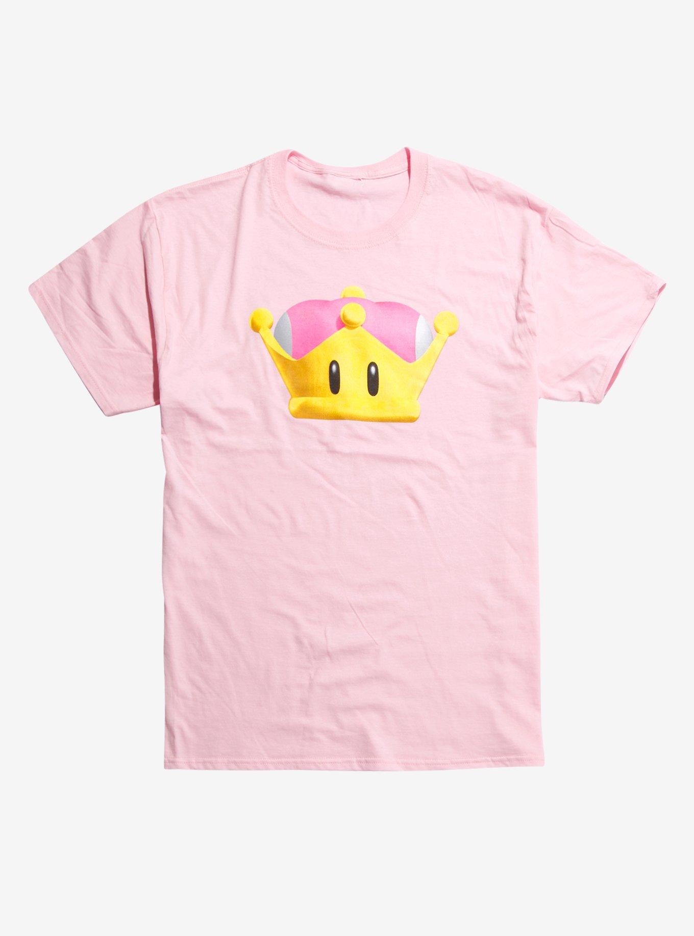 New Super Mario Bros U Deluxe Super Crown T-Shirt, LIGHT PINK, hi-res